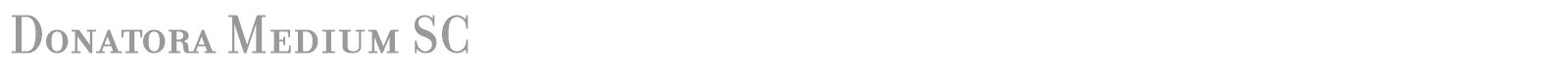 Donatora Medium SC font preview